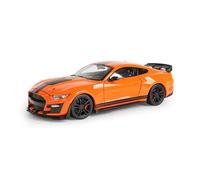 AMYALIN Coche Modelo 1:24 para Ford para Mustang para Shelby GT500 2020 Modelo De Coche Coleccionable De Fundición A Presión Estática Colección(Naranja)