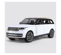 AMYALIN Coche Modelo 1:24 para Land para Rover para Range para Rover para SV 2022 Adornos De Coches Modelo De Aleación Fundida A Presión Colección(Blanco)