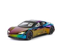 AMYALIN Coche Modelo 1:24 para Tesla para Roadster Modelo De Coche De Aleación Fundición A Presión Colección Hobby Decoración Colección(PÚRPURA)