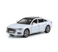 AMYALIN Coche Modelo 1:32 para A6L Colección De Modelos De Coches De Aleación De Metal Fundido A Presión Colección(Blanco)