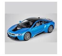 AMYALIN Coche Modelo 1:32 para BMW I8 Modelo De Coche De Aleación Metálica para Exhibición Colección(Azul)
