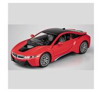 AMYALIN Coche Modelo 1:32 para BMW I8 Modelo De Coche De Aleación Metálica para Exhibición Colección(Rojo)