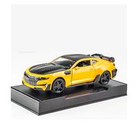 AMYALIN Coche Modelo 1:32 para Chevrolet para Camaro Colección De Coches A Escala De Metal Fundido A Presión Colección(Amarillo)