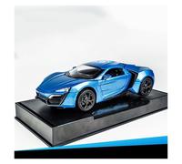 AMYALIN Coche Modelo 1:32 para Lykan Adorno De Exhibición De Modelo De Coche De Aleación Metálica Fundida A Presión Colección(Azul)