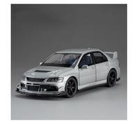 AMYALIN Coche Modelo 1:32 para Mitsubishi para Lancer para Evolution para EVO Colección De Coches A Escala De Aleación Metálica Colección(Plata)
