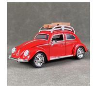 AMYALIN Coche Modelo 1:32 para VW para Escarabajo Modelo De Coche De Aleación De Metal Fundido A Presión Versión De Viaje Coleccionable Hobby Colección(Rojo)