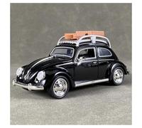 AMYALIN Coche Modelo 1:32 para VW para Escarabajo Modelo De Coche De Aleación De Metal Fundido A Presión Versión De Viaje Coleccionable Hobby Colección(Negro)