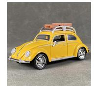 AMYALIN Coche Modelo 1:32 para VW para Escarabajo Modelo De Coche De Aleación De Metal Fundido A Presión Versión De Viaje Coleccionable Hobby Colección(Amarillo)