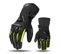 AMYALIN Guantes de Moto Guantes De Moto para Hombre Y Mujer Resistentes Al Frío Viento Ideales para Montar En Invierno(Verde,L)