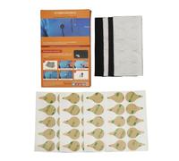 Amykite 40 fundas para parabrisas de micrófono, para ocultar micrófonos lavalier en la ropa, para reducir el viento y otros ruidos, círculos de tela en blanco y negro, 20 unidades