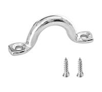 AMYSPORTS Amarre Cubierta Loop Acero Inoxidable Hardware Deck Loop Marine Boat Top Eye Strap Kayak Pad SUS316 10mm 2/5 pulgadas 2 unids