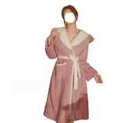 AMYSTY Albornoz Ducha Batas largas para Mujer, Bata de Dormir Suave y esponjosa, baño con Cuello Envolvente, Dulce Sexy Accappatoio para Viajes