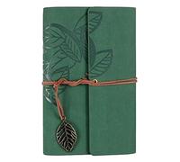 AMYSTY Cuaderno de notas grueso clásico en papelería y suministros de oficina, divisores en productos de oficina, tamaño A6, de piel sintética, cuaderno rayado para oficina (F)