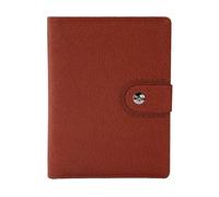 AMYSTY Cuaderno Libreta Escuela 200 páginas Simple PU Cover A5 Notebook for oficina de negocios Escuela Papelería Diario Cuaderno Empresarial(Bruin)