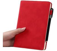 AMYSTY Cuaderno Libreta Escuela Cuaderno De PU Rayado A5, Diario De Tapa Dura for Mujeres, Hombres, Trabajo Universitario, Escuela, Oficina, Diario De Negocios Cuaderno Empresarial(B,Without buckle)