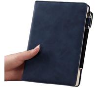 AMYSTY Cuaderno Libreta Escuela Cuaderno De PU Rayado A5, Diario De Tapa Dura for Mujeres, Hombres, Trabajo Universitario, Escuela, Oficina, Diario De Negocios Cuaderno Empresarial(C,Without buckle)