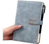 AMYSTY Cuaderno Libreta Escuela Cuaderno De PU Rayado A5, Diario De Tapa Dura for Mujeres, Hombres, Trabajo Universitario, Escuela, Oficina, Diario De Negocios Cuaderno Empresarial(G,With buckle)