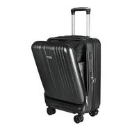 AMYSTY Maleta de Mano Equipaje El Estuche Rígido Recargable con USB Continúa Equipaje Facturado Maleta Ruedas Viaje Resistente(A,20in)