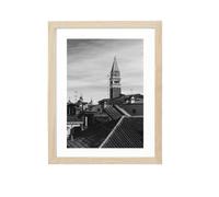 AMYSTY Marcos de Fotos Portaretratos Marco De Fotos Madera Decorativo For Colgar En La Pared Decoración de Amigos(Beige,7 inches)