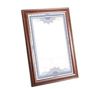 AMYSTY Marcos de Fotos Portaretratos Marco De Fotos Madera For Colgar En La Pared, Certificado, Exhibición Documentos Decoración de Amigos(Bruin)