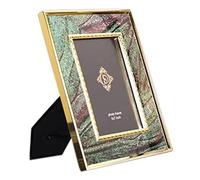 AMYSTY Marcos de Fotos Portaretratos Marco De Fotos Metal, Luz Nórdica, Creativo Lujo, Decoración La Casa, Mesa Del Hogar Decoración de Amigos(6 inch)