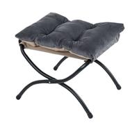 AMYSTY Reposapies Sofa Taburete Reposapiés Plegable Tapizado For Sofá O Sillón Reposa Pies para Sala De Estar(Grey)