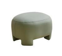 AMYSTY Reposapies Sofa Taburete Reposapiés Versátil con Asiento Acolchado Redondo For Sala De Estar Reposa Pies para Sala De Estar(Grün)