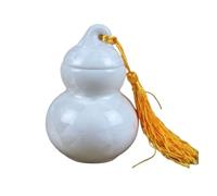 AMYSTY Urna Cenizas Recuerdo Caja para Cenizas De Mascotas, Urna para Cerámica, Apariencia Calabaza, Conmemorativa Pequeña, Recuerdo para, 1 Uds Funerarias Decorativa(White)