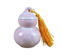 AMYSTY Urna Cenizas Recuerdo Caja para Cenizas De Mascotas, Urna para Cerámica, Apariencia Calabaza, Conmemorativa Pequeña, Recuerdo para, 1 Uds Funerarias Decorativa(Pink)