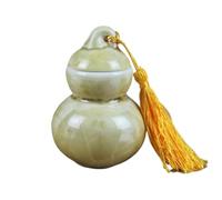 AMYSTY Urna Cenizas Recuerdo Caja para Cenizas De Mascotas, Urna para Cerámica, Apariencia Calabaza, Conmemorativa Pequeña, Recuerdo para, 1 Uds Funerarias Decorativa(Yellow)