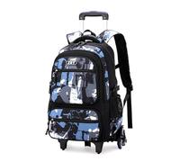 Amythe Mochila con Ruedas para Adolescentes Chicos, Carro Mochilas Escolares para Niños de 10-18 años, Diseño Elegante y Funcional de 40L, Mochila de Viaje Trolley Adultos -Negro