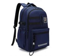 Amythe Mochila Escolar Adolescente Ligera, Mochila Instituto Adaptable a Carro para Juveniles 10 a 18 Años, Mochilas Escolares Impermeable para Viagem & Escola, Azul