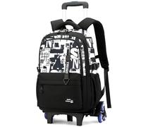 Amythe Mochila Escolar con Ruedas para Chicos 10-24 Años - Mochila Carro 6 Ruedas para Instituto y Bachillerato - Gran Mochilas de Viaje para PC 15.6" - Vuelta al Cole Navidad