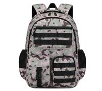 Amythe Mochila Escolar Niño Adolescente Camuflaje, Mochila para Niños con Tira Reflectante 8 a 15 Años, Mochilas Escolares Grande Impermeable e Ligera, Verde Pálido