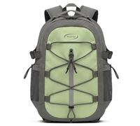 Amythe Mochila Escolar Niño Adolescente Ligera, Mochila con Tira Reflectante para 10 a 18 Años, Mochilas Escolares Impermeable para Viagem & Senderismo, Verde