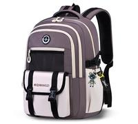 Amythe Mochila Escolar Niños 27L Ligera Impermeable - Mochilas Primaria y Secundaria ESO con Compartimento acolchado para PC 14", Banda Trolley, Mochila Casual Adolescente, Morado