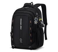 Amythe Mochila Escolar para Chicos - Mochilas Colegio Adolescentes 35L Impermeable Ligera - Mochila Tipo Casual Gran para Portátil 15,6" - Apta para Carro - 10-18 Años -Negro