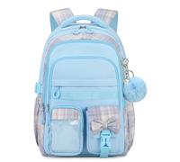 Amythe Mochila Escolares Niña, Mochilas Colegio Grandes Ligera y Ergonómica para Niñas de 8 a 14 años, Mochila Informal Adolescente Chica para Viajar, 22 Litros, Azul