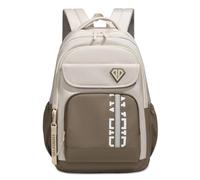 Amythe Mochila Instituto para Adolescentes Chico, Mochilas Escolares para Juveniles 10 a 18 Años con Tira Reflectante, Mochilas Grande Impermeable para Viagem, Diário, Escolar, Caqui