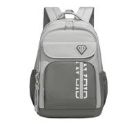 Amythe Mochila Instituto para Adolescentes Chico, Mochilas Escolares para Juveniles 10 a 18 Años con Tira Reflectante, Mochilas Grande Impermeable para Viagem, Diário, Escolar, Gris