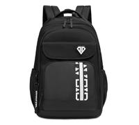 Amythe Mochila Instituto para Adolescentes Chico, Mochilas Escolares para Juveniles 10 a 18 Años con Tira Reflectante, Mochilas Grande Impermeable para Viagem, Diário, Escolar, Negro