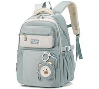 Amythe Mochila para Niñas de Primaria, 40L Mochilas Escolares para Adolescentes, Mochila Infantil Ligera y Adorable, Mochila de Viaje Casual para Chicas, Apta para Carrito, Azul