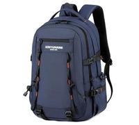 Amythe Mochila Senderismo Adolescente Grande Capacidade 27L, Mochila Ligera con Correa Pechera, Mochilas Escolares Impermeable Adaptable a Carro para Trekking, Azul