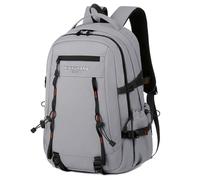 Amythe Mochila Senderismo Adolescente Grande Capacidade 27L, Mochila Ligera con Correa Pechera, Mochilas Escolares Impermeable Adaptable a Carro para Trekking, Gris