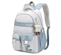 Amythe Mochilas Escolares Niñas Mochila Colegio para Adolescentes 10 12-24 años Bolso Escolar Universidad Secundaria Instituto Chicas 21L Mochilas Tipo Casual de Viaje -Azul