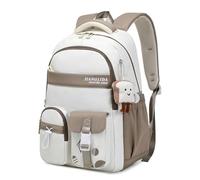 Amythe Mochilas Escolares Niñas Mochila Colegio para Adolescentes 10 12-24 años Bolso Escolar Universidad Secundaria Instituto Chicas 21L Mochilas Tipo Casual de Viaje -Marrón