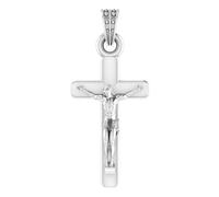 AMZ 110 - Colgante de plata de ley (92,5 % de pureza) de Dios Jesucristo para hombres y mujeres, medallón de plata pura para buena salud y riqueza, S, Plata esterlina