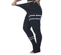 AMZAM® Medias de compresión médica para mujeres y hombres, medias de compresión graduada de 20 a 30 mmHg, medias de compresión opacas sin dedos de los pies, medias de apoyo alto para edema, venas