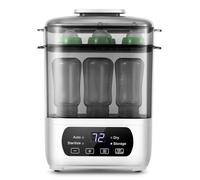 AMZBABYCHEF Vaporizador y secadora de biberones, vaporizador eléctrico y secadora para biberones, vaporizador y secadora de biberones 4 en 1, ajuste universal para todos los biberones, pantalla táctil