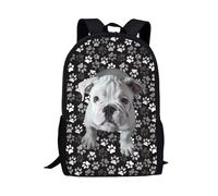 Amzbeauty Mochila de viaje para niñas, adolescentes, niños, mochila de viaje verde para escuela primaria, escuela secundaria, Bulldog francés